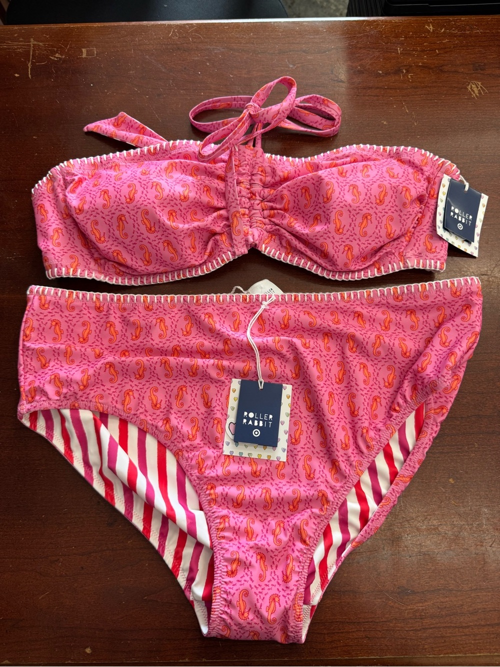 Roller Rabbit Bikini Reversible Size 1X